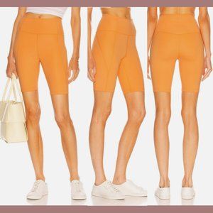 NEW $48 Girlfriend Collective [‎ Small ] High Waist Bike Shorts Orange #6033